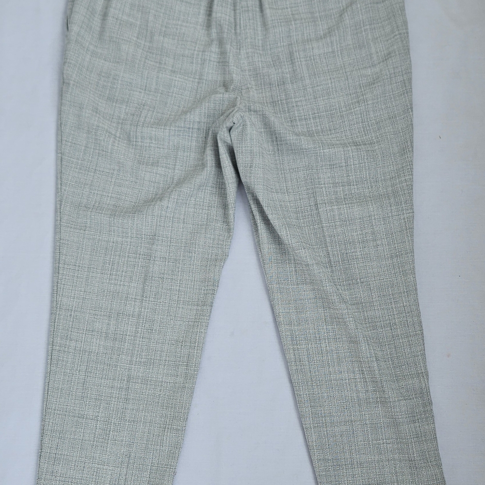 Talbots Hampshire Ankle Pants 14P NWT Gray Tweed Straight Leg Career Office Peti - Picture 9 of 15